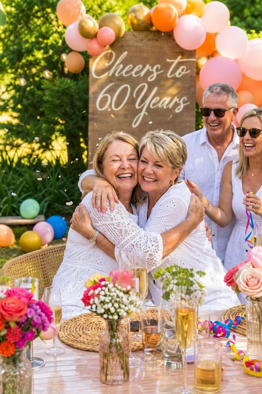 Soft earthy table styling for an intimate milestone gathering